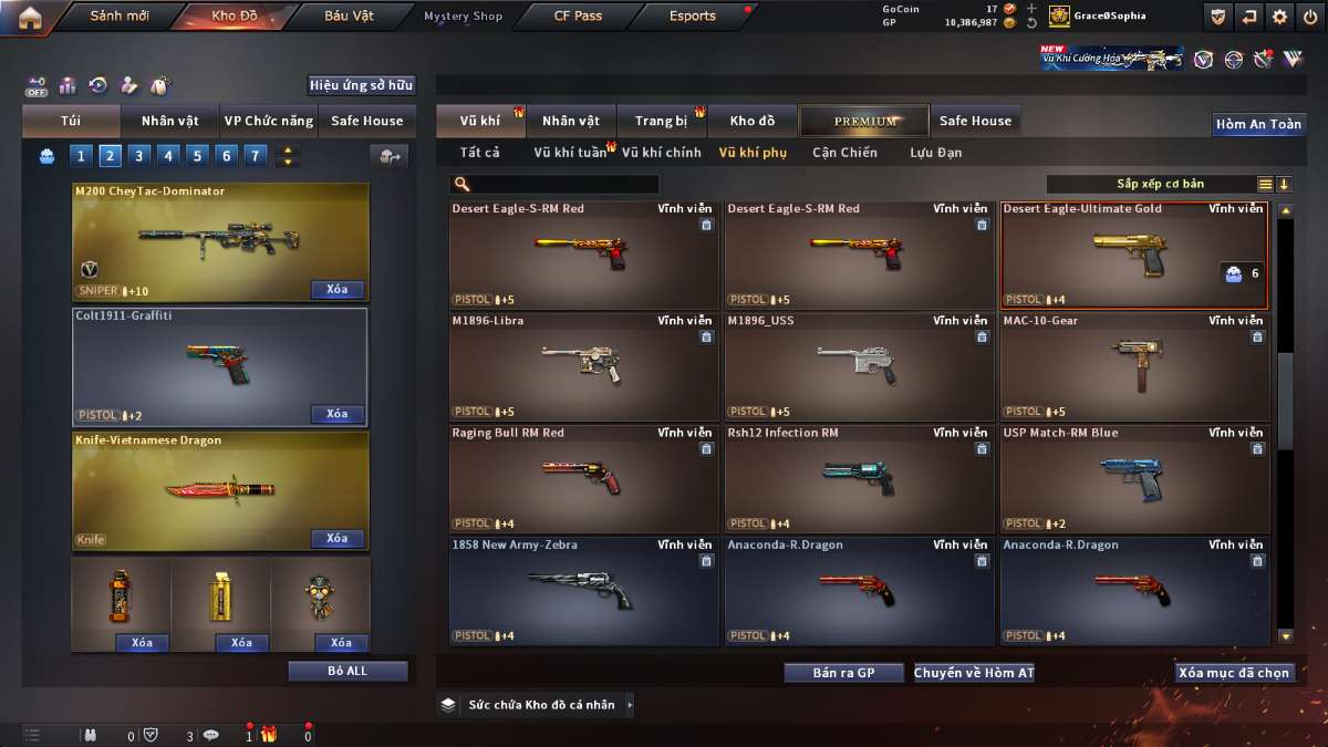 shop acc cf uy tin gia re